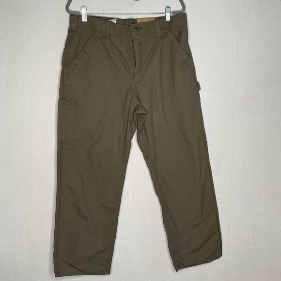 Carhartt Men’s Work Pants Dungaree Original Fit Canvas Size 36x30 Khaki Gray NWT - Picture 1 of 9